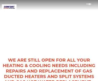 Comfortheatcool.com.au(Comfort Heating & Cooling Systems) Screenshot
