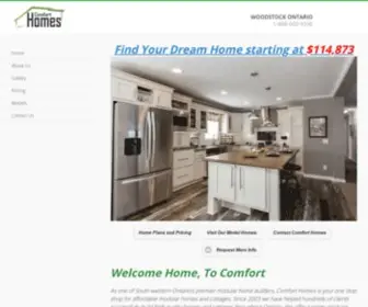 Comforthomes.ca(Comfort Modular Homes) Screenshot