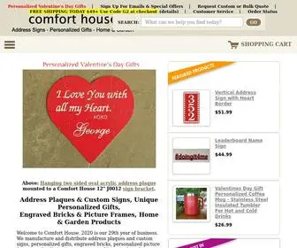 Comforthouse.com(Address Plaques & Custom Signs) Screenshot