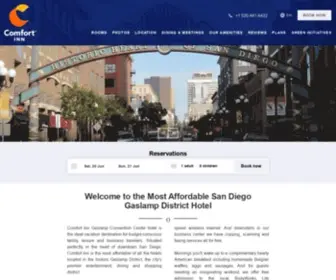 Comfortinngaslamp.com(Comfort Inn Gaslamp Convention Center hotel) Screenshot