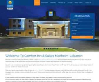 Comfortinnmanheimlebanon.com(Comfort Inn & Suites Hotel in Manheim PA) Screenshot