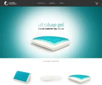 Comfortrevolution.com(Next-Level Pillows, Toppers & Sleep Accessories) Screenshot