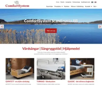 Comfortsystem.se(Vårdsängar när kvalité och funktion får avgöra) Screenshot