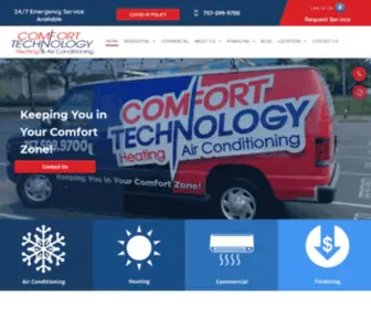 Comforttechnologyinc.com(Air Conditioning) Screenshot