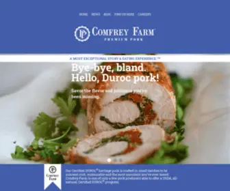 Comfreyfarmpork.com(Buy Duroc Pork) Screenshot