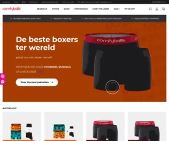 Comfyballs.nl(Het beste en meest comfortabele underwear) Screenshot