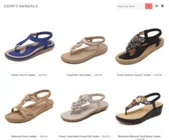 Comfysandal.com(Comfy Sandals) Screenshot