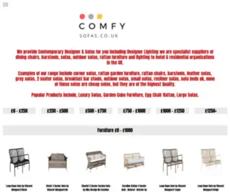 Comfysofas.co.uk(We provide Contemporary Designer & Sofas for you including Designer Lighting we are specialist suppliers of dining chairs) Screenshot