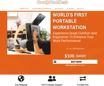 Comfyworkdesk.com(Most Comfortable Portable Workstation) Screenshot