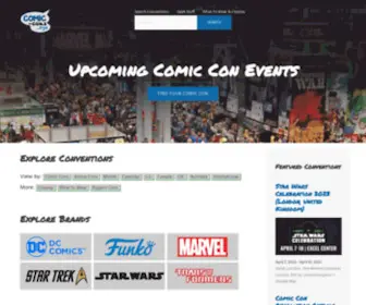 Comic-Cons.xyz(Comic Conventions Dates & Locations) Screenshot