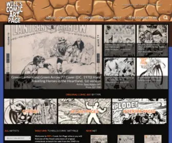 Comicartpage.com(Comic Art Page) Screenshot