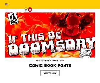 Comicbookfonts.com(The World's Greatest Comic Book Fonts) Screenshot