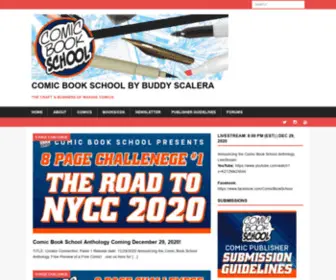 Comicbookschool.com(Comic Book School by Buddy Scalera) Screenshot