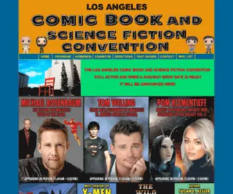 Comicbookscifi.com(Los Angeles Comic Book and Science Fiction Convention) Screenshot