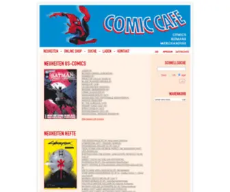 Comiccafe.de(Comic Café Online Shop) Screenshot