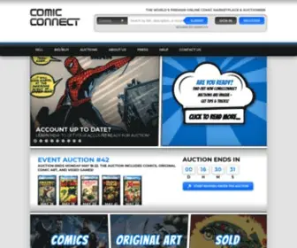 Comicconnect.com(Comic book auctions) Screenshot