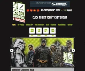 Comicconventionliverpool.co.uk(COMIC CON LIVERPOOL) Screenshot
