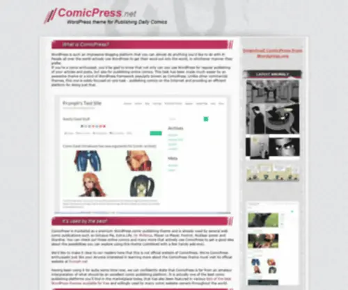 ComicPress.net(I'm in your site) Screenshot