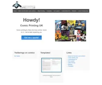 ComicPrintinguk.com(Comic Printing UK) Screenshot