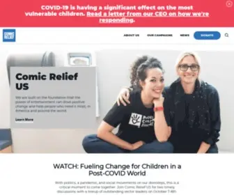 Comicrelief.org(Comic Relief US) Screenshot