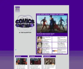 Comicscontinuum.com(Comics Continuum by Rob Allstetter) Screenshot