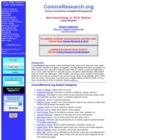 Comicsresearch.org(Comicsresearch) Screenshot