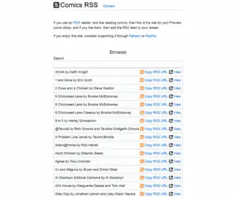 Comicsrss.com(Comics RSS) Screenshot
