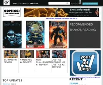 Comicsthegathering.com(Canada's largest comic book) Screenshot