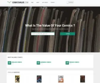 Comicsvalue.com(Comics price guide) Screenshot