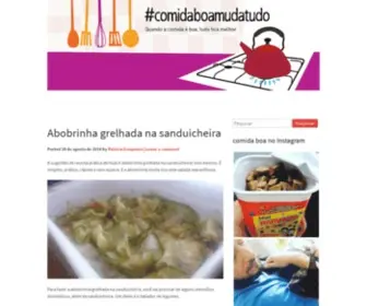 Comidaboamudatudo.com(Comidaboamudatudo) Screenshot