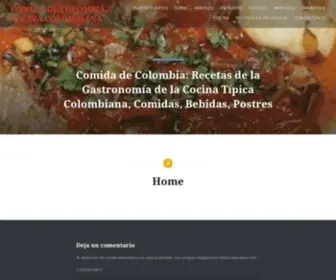 Comidadecolombia.info(Comida de Colombia) Screenshot