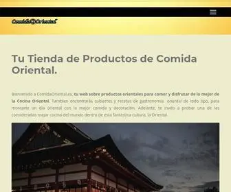 Comidaoriental.es(Tu Tienda De Productos De Gastronomia Oriental) Screenshot