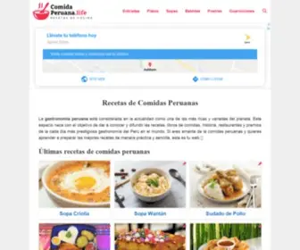 Comidaperuana.life(Comidas Peruanas) Screenshot