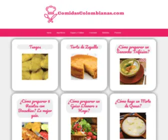 Comidascolombianas.com(Comidascolombianas) Screenshot