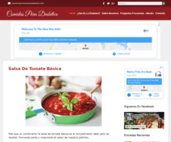 Comidasparadiabetico.com(Comidas Para Diabéticos) Screenshot