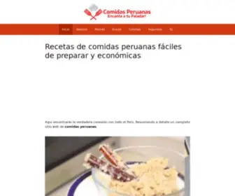 Comidasperuanass.com(⇒) Screenshot