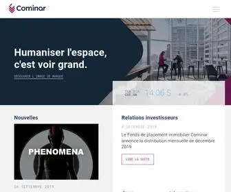 Cominar.com(Fonds de Placement Immobilier) Screenshot
