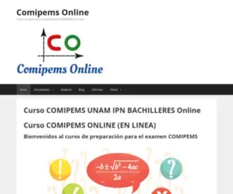 Comipems.online(Curso COMIPEMS UNAM IPN BACHILLERESOnline) Screenshot