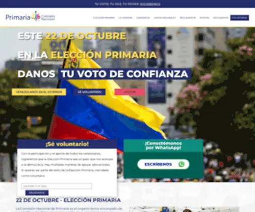 Comisiondeprimariave.org(Comisión) Screenshot