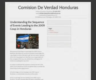 Comisiondeverdadhonduras.org(Comision De Verdad Honduras) Screenshot