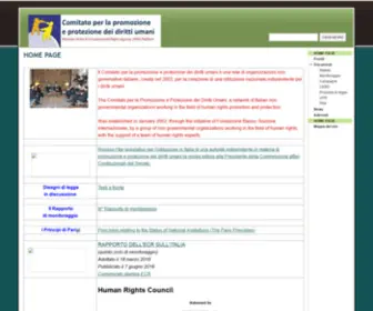 Comitatodirittiumani.net(Comitato per la promozione e protezione dei diritti umani) Screenshot