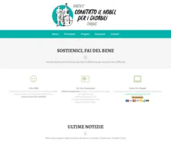 Comitatonobeldisabili.it(Il sito ufficiale del Nuovo Comitato Il Nobel per i disabili Onlus) Screenshot