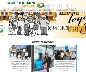 Comite-Logement.org(Comité logement Rive) Screenshot