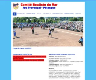 Comiteboulisteduvar.fr(Accueil) Screenshot