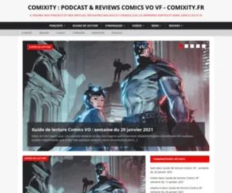 Comixity.fr(Podcast & Reviews Comics VO VF) Screenshot