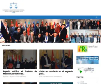 Comjib.org(Conferencia de Ministros de Justicia de los Países Iberoamericanos) Screenshot