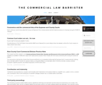 Comlawbarrister.com(The Commercial Law Barrister) Screenshot