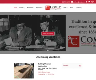 Comly.com(Comly Auctioneers & Appraisers) Screenshot