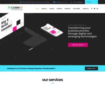 Comm-IT.com.sa(IT Outsourcing & Consulting Services) Screenshot