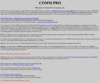 Comm-PRO.com(Comm-Pro Associates, Inc) Screenshot